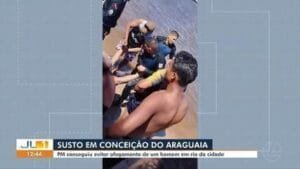 Polícia Militar Salva Homem de Afogamento em Conceição do Araguaia