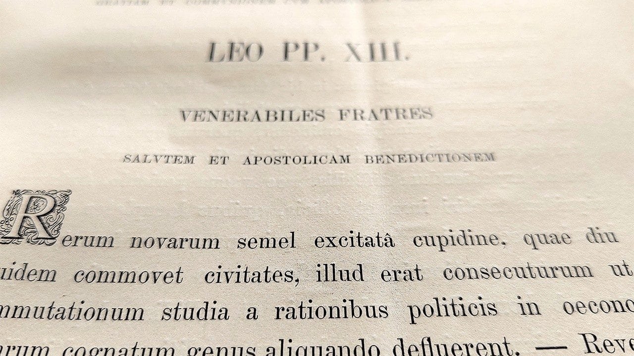Reflexões sobre a Rerum Novarum e a Dignidade Humana