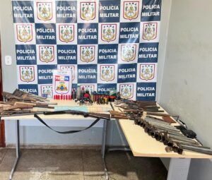 Arsenal de 35 armas artesanais é apreendido pela Polícia Militar em Oriximiná