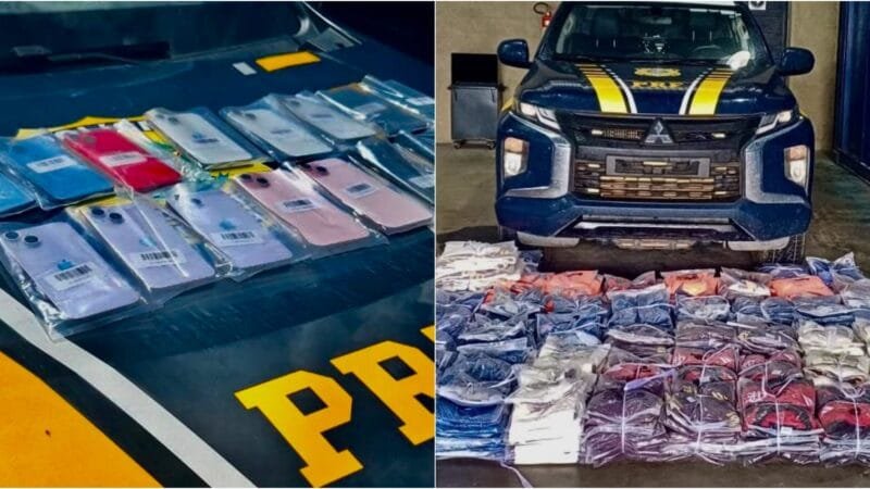 Apreensão de Produtos Falsificados em Roraima: PRF Captura iPhones e Roupas Irregulares