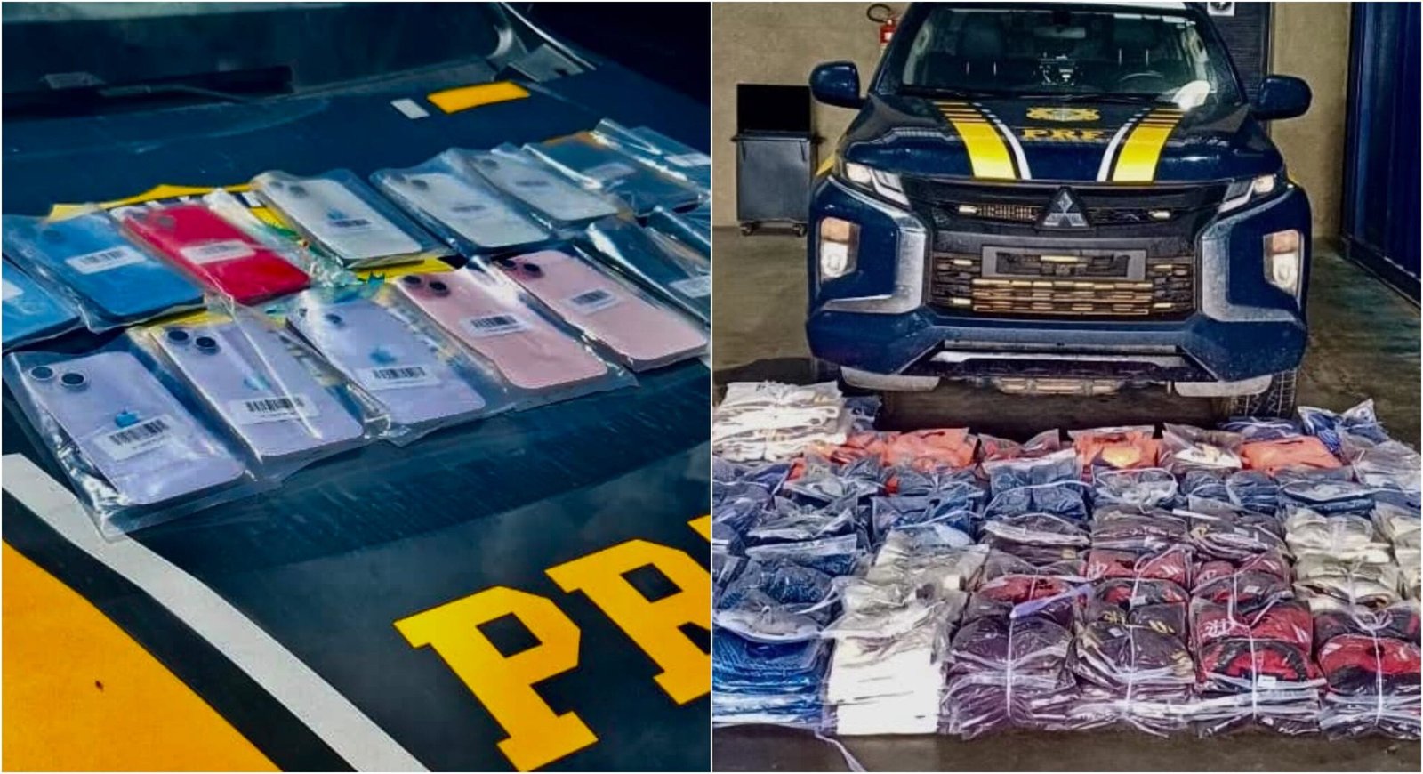 Apreensão de Produtos Falsificados em Roraima: PRF Captura iPhones e Roupas Irregulares