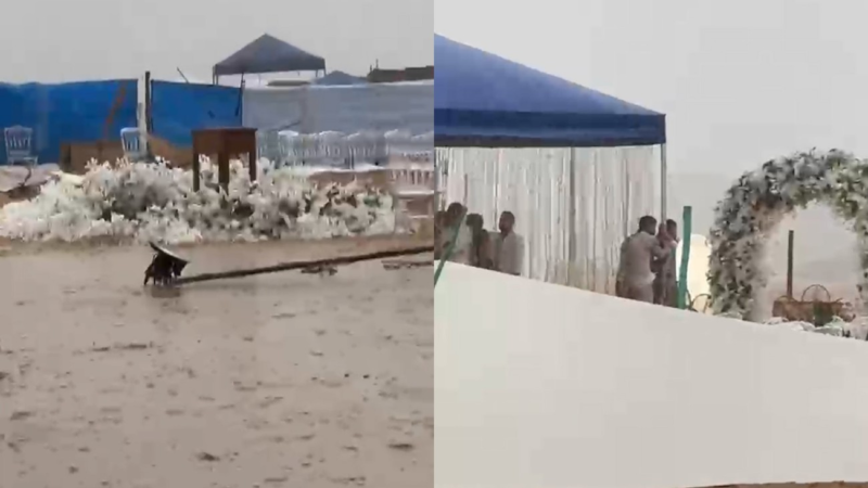 Tempestade Interrompe Casamento em Praia no Tocantins