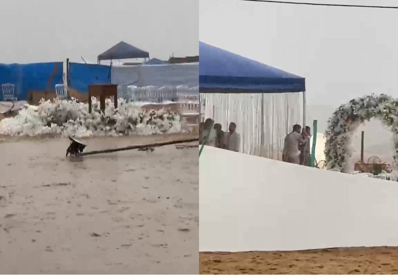 Tempestade Interrompe Casamento em Praia no Tocantins