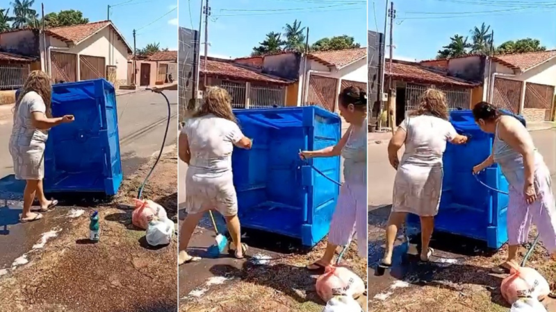 Ato de Cidadania: Mulheres Limpam Lixeira Pública em Araguaína e Viralizam nas Redes Sociais