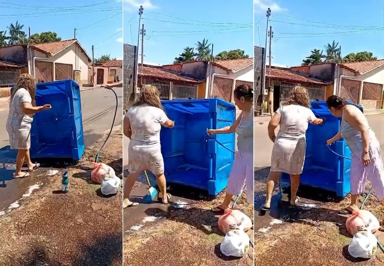 Ato de Cidadania: Mulheres Limpam Lixeira Pública em Araguaína e Viralizam nas Redes Sociais