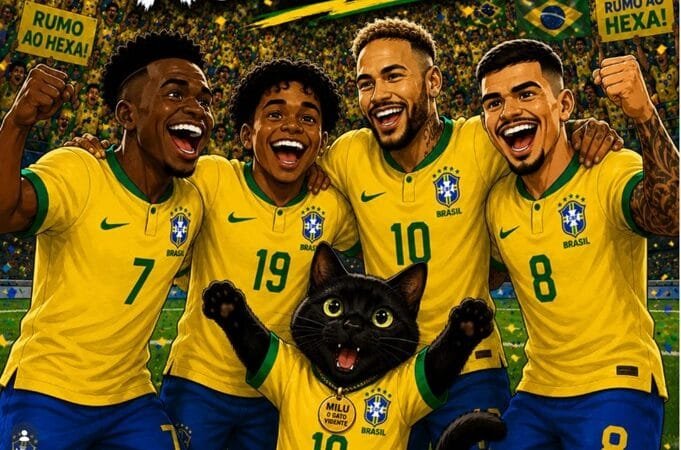 Previsões do Gato Vidente: Milu e o Jogo Brasil x Noruega