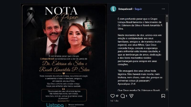 Tragédia Aérea em Palmas: Médico e Esposa Perdem a Vida em Acidente de Avião