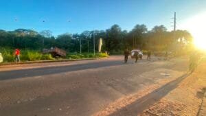 Acidente em Santarém Deixa Idoso Ferido Após Colisão com Caminhão