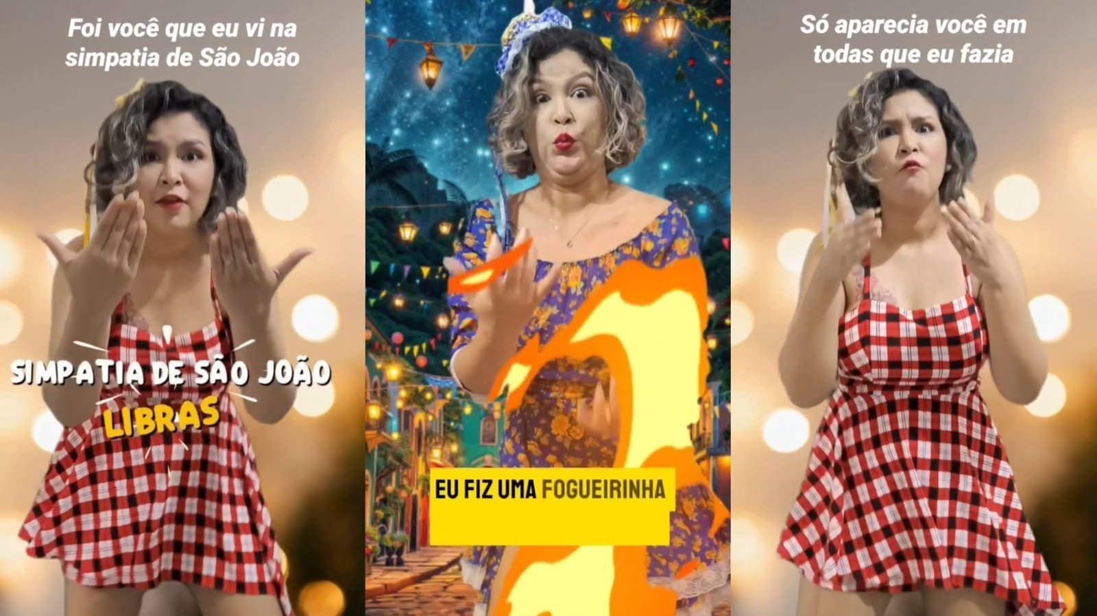 Intérprete de Libras do Amapá Celebra Música Junina e Inclusão nas Redes Sociais