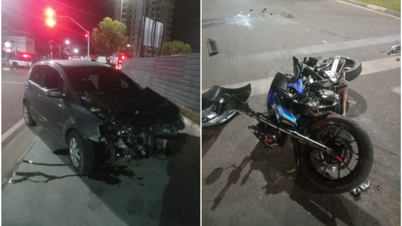 Acidente na Avenida Ville Roy em Boa Vista Deixa Dois Jovens Feridos