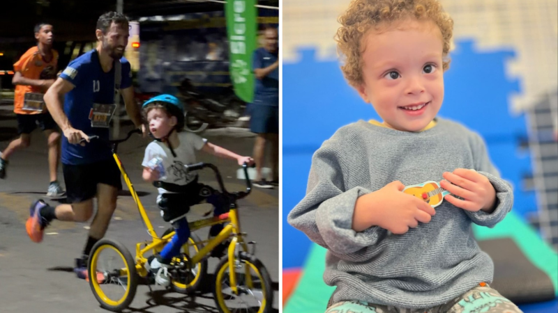 Pai e Filho Superam Desafios em Corrida Adaptada e Inspiram o Público