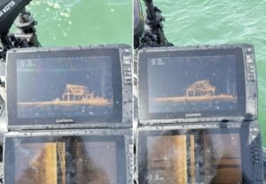 Descobertas Submersas no Lago de Palmas: Estruturas Históricas e Maquinários Revelados por Mergulhador