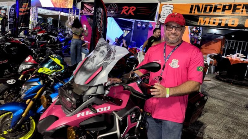 Capeta de Jesus e a Cor Rosa no 18º Encontro Internacional de Motos de Alta Cilindrada em Roraima