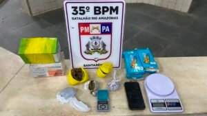 Mulher é presa em Santarém com drogas escondidas em embalagem de celular