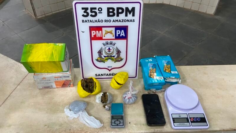 Mulher é presa em Santarém com drogas escondidas em embalagem de celular