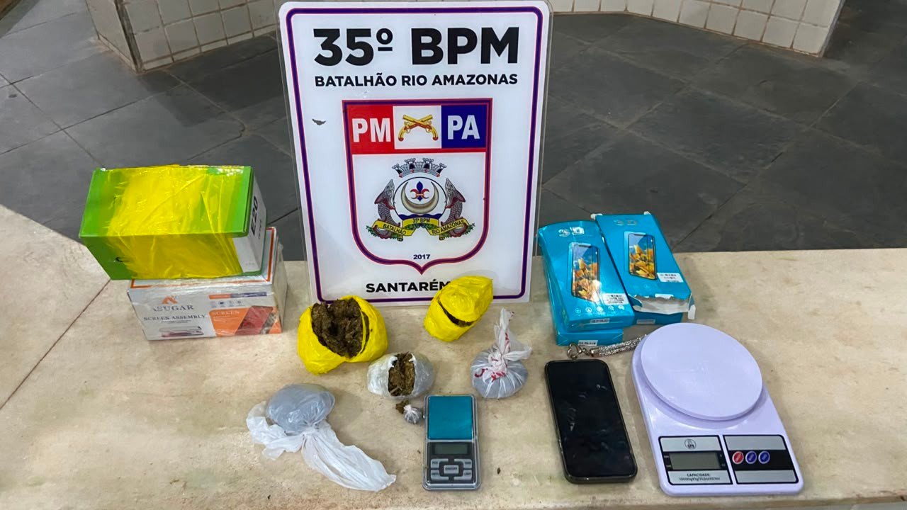 Mulher é presa em Santarém com drogas escondidas em embalagem de celular