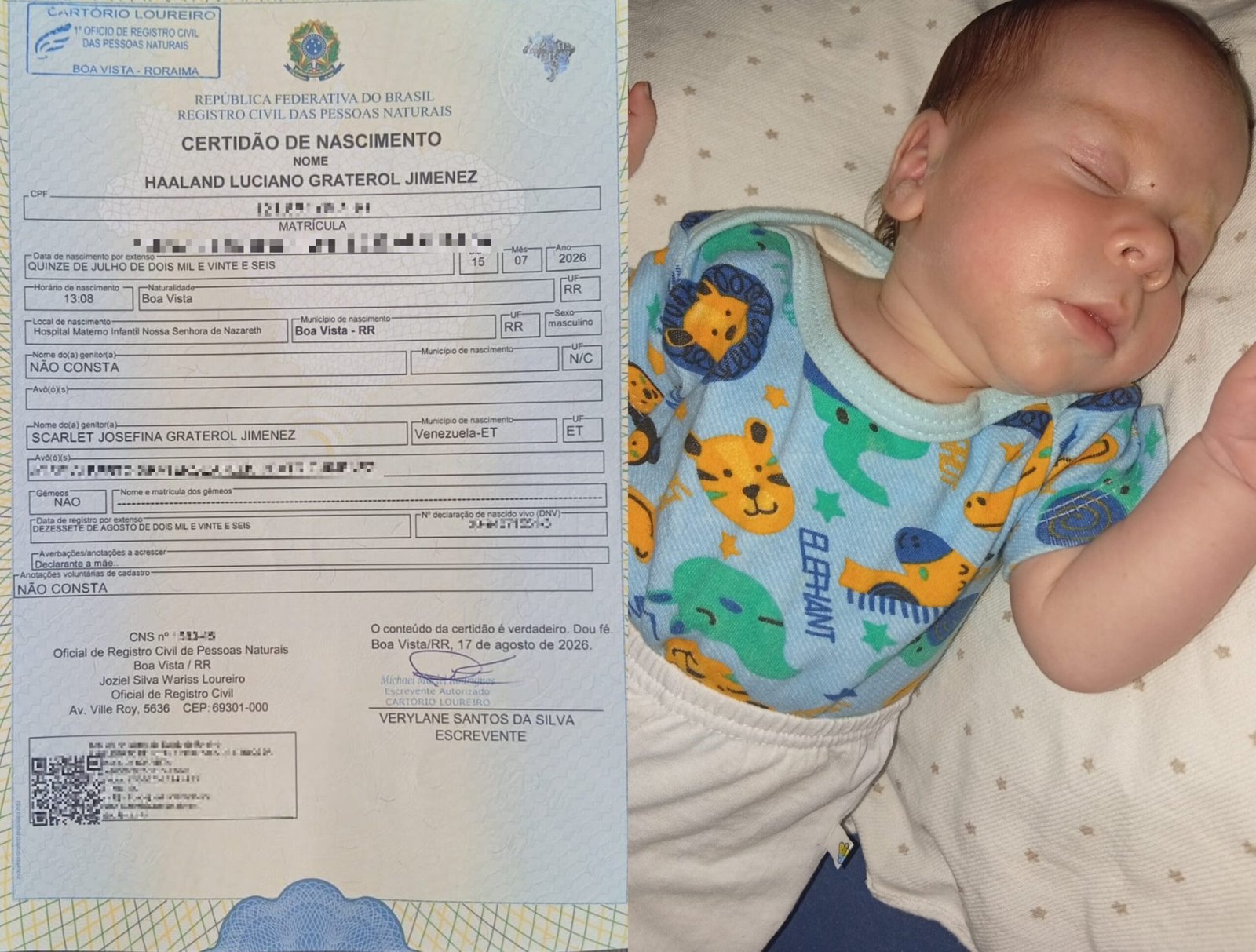 Homenagem a Erling Haaland: Bebê Roraimense Recebe Nome do Astro Norueguês