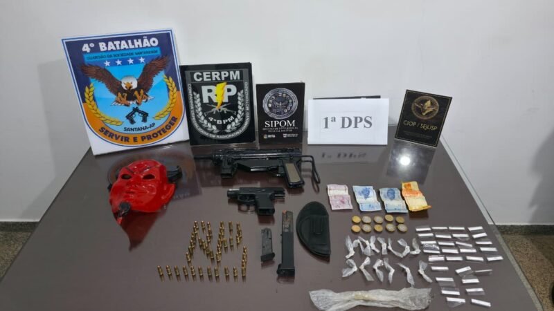 Apreensão de Adolescentes com Armas e Drogas em Santana, Amapá
