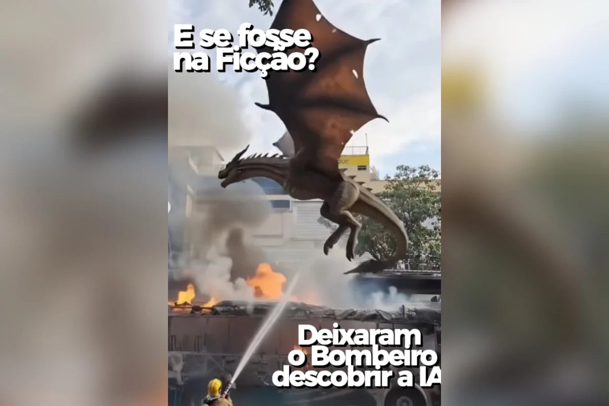 Bombeiros de BH Utilizam IA em Simulação de Combate a Incêndio Envolvendo Dragão Chinês