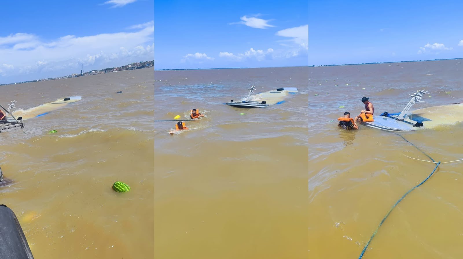 Embarcação Afunda em Santarém Durante Travessia; Duas Pessoas São Resgatadas