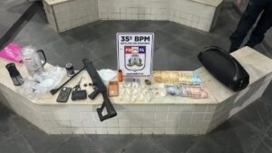 Polícia Militar Realiza Ação Contra Tráfico em Santarém e Apreende Armas e Drogas