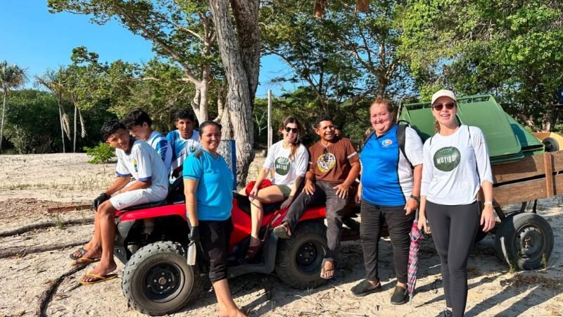 Iniciativa Sustentável em Santarém: Comunidade Recolhe Mais de 100 kg de Materiais Recicláveis