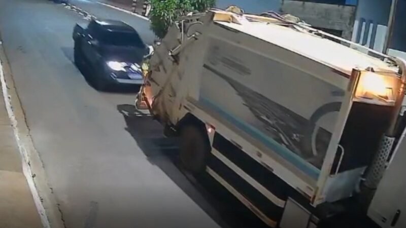 Acidente em Altamira: Caminhonete colide com caminhão de lixo e gari fica ferido