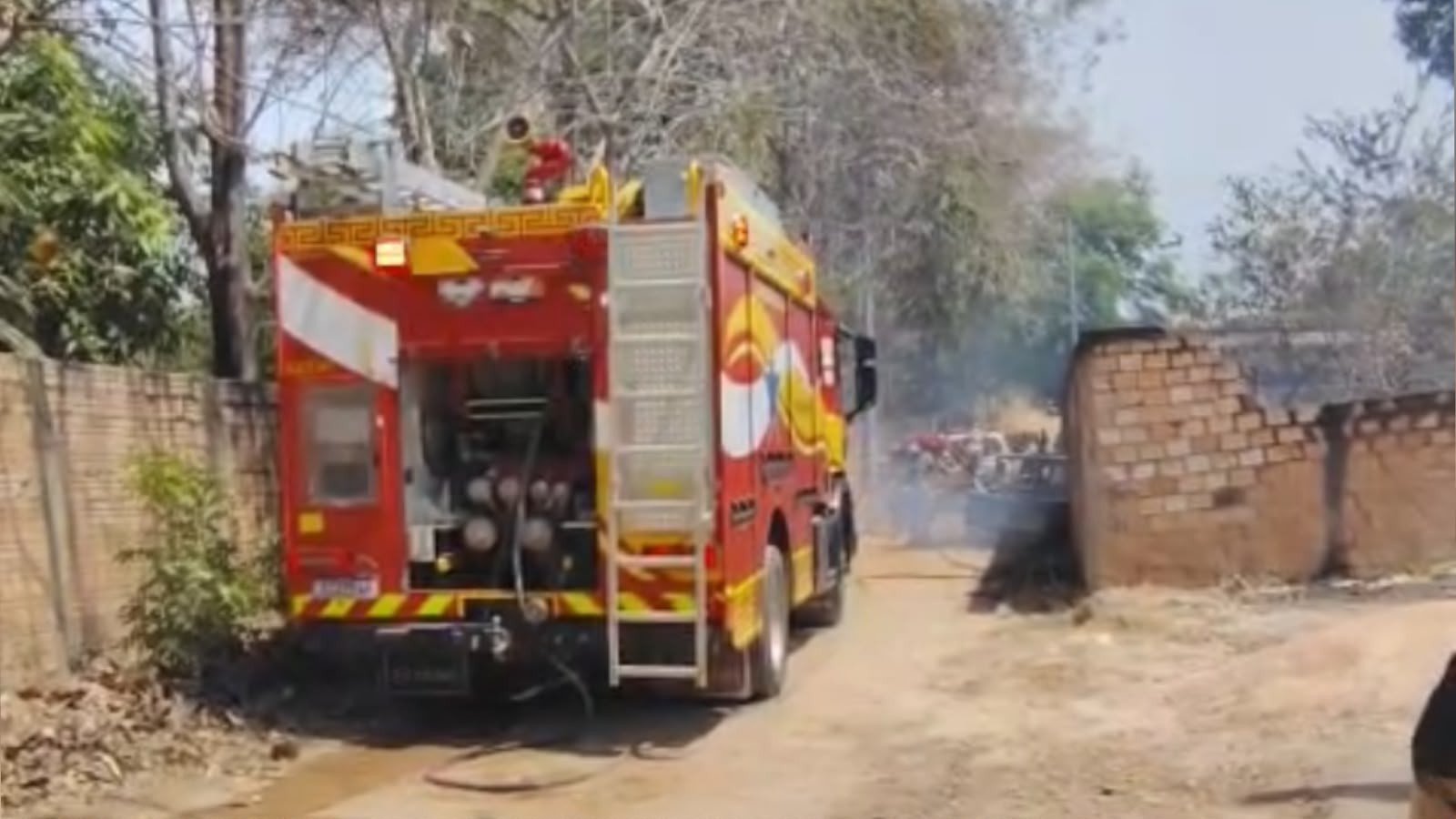 Incêndio em Santarém: Vegetação em Chamas Danifica Veículo e Ameaça Vida Silvestre